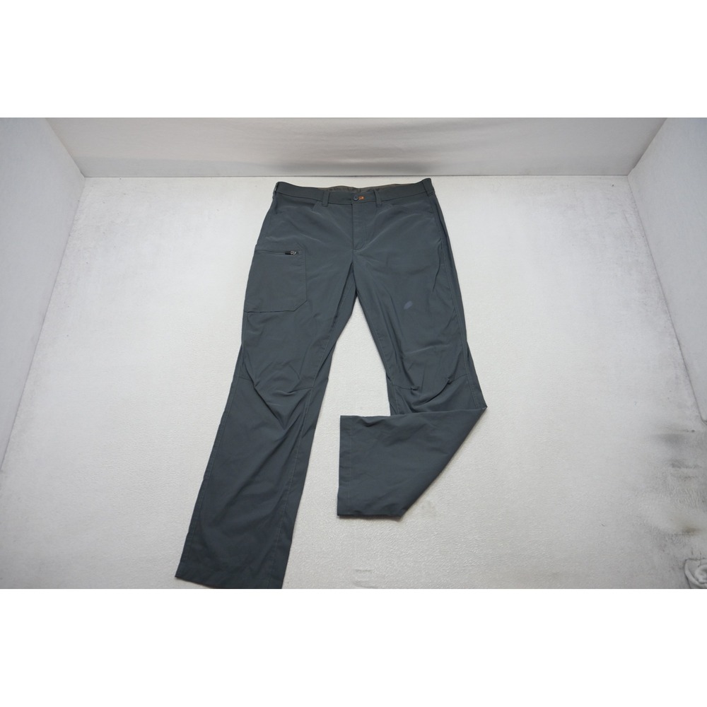 Eddie Bauer Guide Pro Pants Mens 38x32 Gray First Ascent Hiking Cargo Excellent